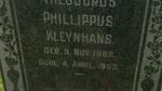 KLEYNHANS Theodorus Phillippus 1888-1953 & Anna Elizabeth CLAASEN 1890-1949 