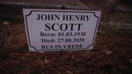 SCOTT John Henry 1930-2020
