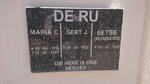 RU Gert J., de 1932- & Maria C. 1936-2001 :: DE RU Betsie nee MOMBERG 1943-