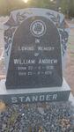 STANDER William Andrew 1930-1970