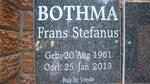 BOTHMA Frans Stefanus 1961-2013