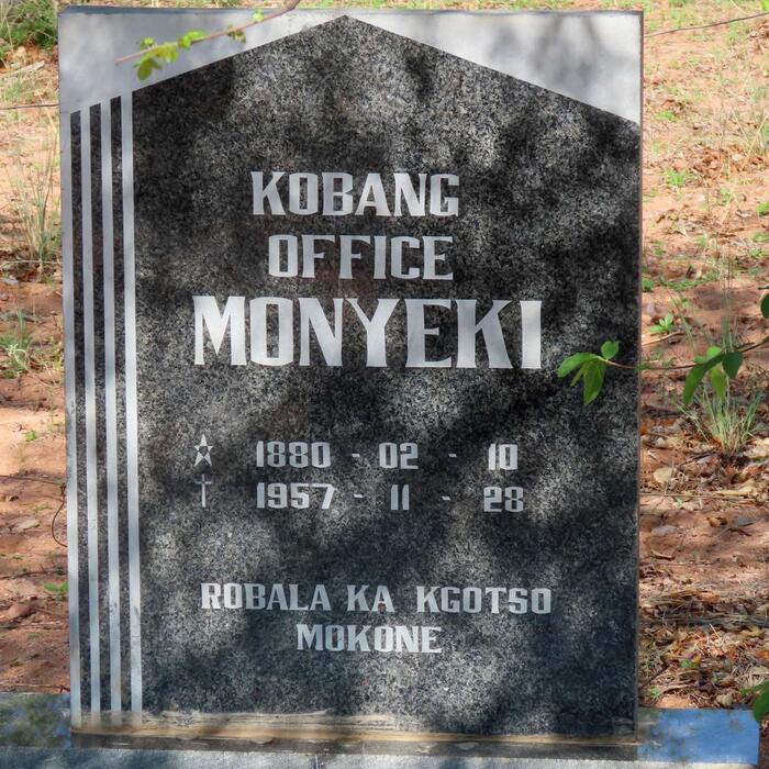 MONYEKI Kobang Office 1880-1957