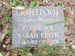 LIGHTFOOT Florence Sarah Edith 1912-2005