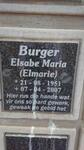 BURGER Elsabe Maria 1951-2007