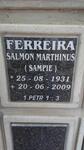 FERREIRA Salmon Marthinus 1931-2009
