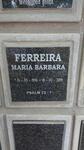 FERREIRA Maria Barbara 1935-2019