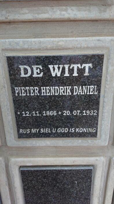 WITT Pieter Hendrik Daniel, de 1866-1932