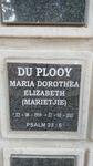 PLOOY Maria Dorothea Elizabeth, du 1959-2017