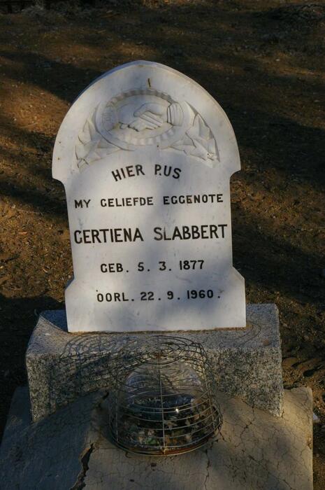 SLABBERT Gertiena 1877-1960