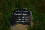 ROUX Hennie 1944-2009