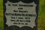 GILDENHUYS Martha Maria 1872-1938
