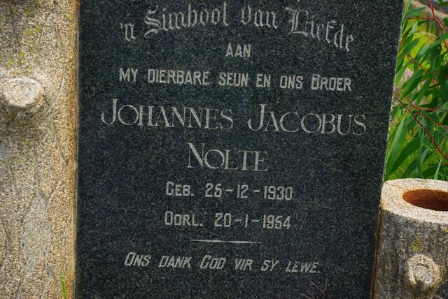 NOLTE Johannes Jacobus 1930-1954