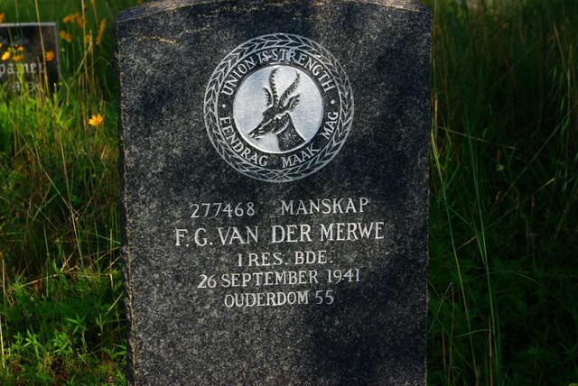 MERWE F.G., van der -1941