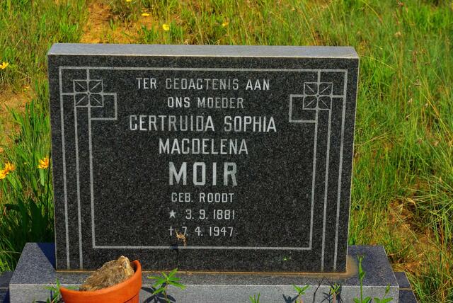 MOIR Gertruida Sophia Magdalena nee ROODT 1881-1947