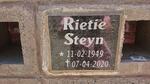 STEYN Rietie 1949-2020