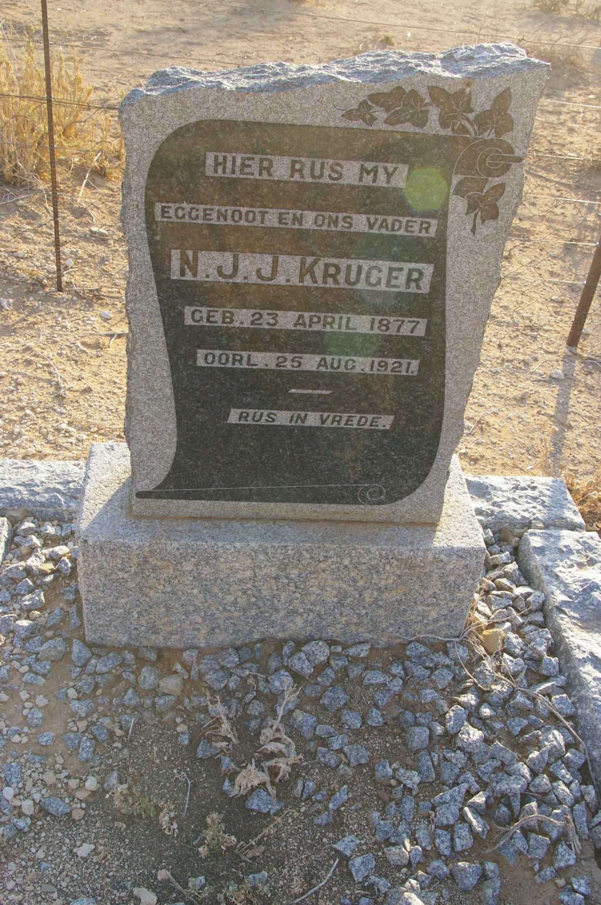 KRUGER N.J.J. 1877-1921