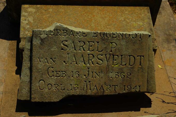 JAARSVELDT Sarel P., van 1862-1941