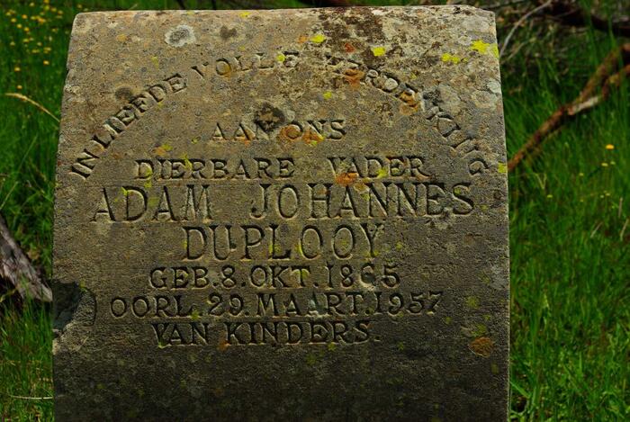 PLOOY Adam Johannes, du 1865-1957