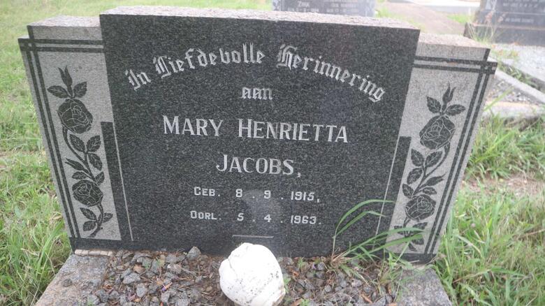 JACOBS Mary Henrietta 1915-1963