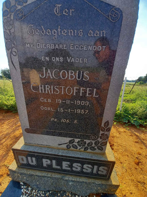 PLESSIS Jacobus Christoffel, du 1903-1957