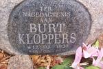 KLOPPERS Burt 1923-1999