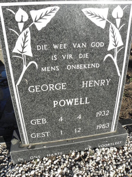 POWELL George Henry 1932-1983