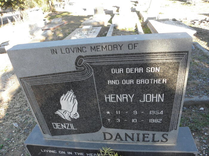 DANIELS Henry John 1954-1982