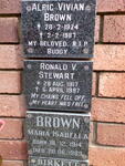 STEWART Ronald V. 1917-1987 :: BROWN Alric Vivian 1924-1987