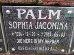 PALM Sophia Jacomina 1924-2013