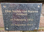 ROOYEN Elize Sophia, van nee VENTER 1932-2017