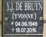 BRUYN Y.J., de 1946-2016
