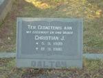 DALTON Christian J. 1909-1986