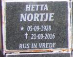 NORTJE Hetta 1928-2016