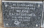 RAUBENHEIMER Blom 1926-2007