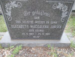 JANSEN Elizabeth Magdalena nee GOUWS 1889-1962