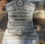 ARCHER Dennis Neville 1930-1934