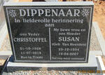 DIPPENAAR Christoffel 1928-2018 & Susan VAN HEERDEN 1934-2007