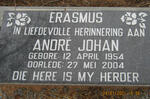ERASMUS Andre Johan 1954-2004