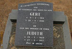 ? Gert 1914-1996 & Judith 1924-1997