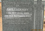 LUCKHOFF Amy 1888-1945