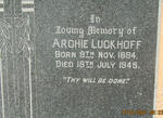 LUCKHOFF Archie 1884-1945