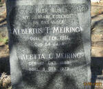 MEIRING Albertus T. -1951 & Aletta C. 1898-1979