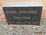 PRESTON Anna Johanna 1900-1980
