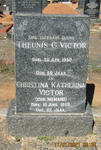 VICTOR Theunis G. -1950 & Christina Katherina NIEMAND -1958