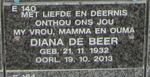 BEER Diana, de 1932-2013