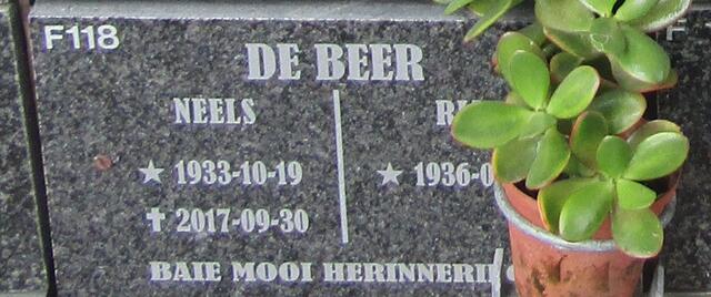 BEER Neels, de 1933-2017 & R. 1936-