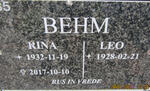 BEHM Leo 1928- & Rina 1932-2017