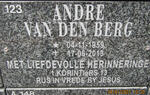 BERG Andre, van den 1959-2013