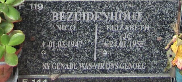 BEZUIDENHOUT Nico 1947- & Elizabeth J.G. 1955-