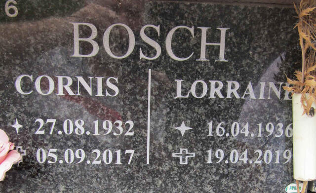 BOSCH Cornis 1932-2017 & Lorraine 1936-2019